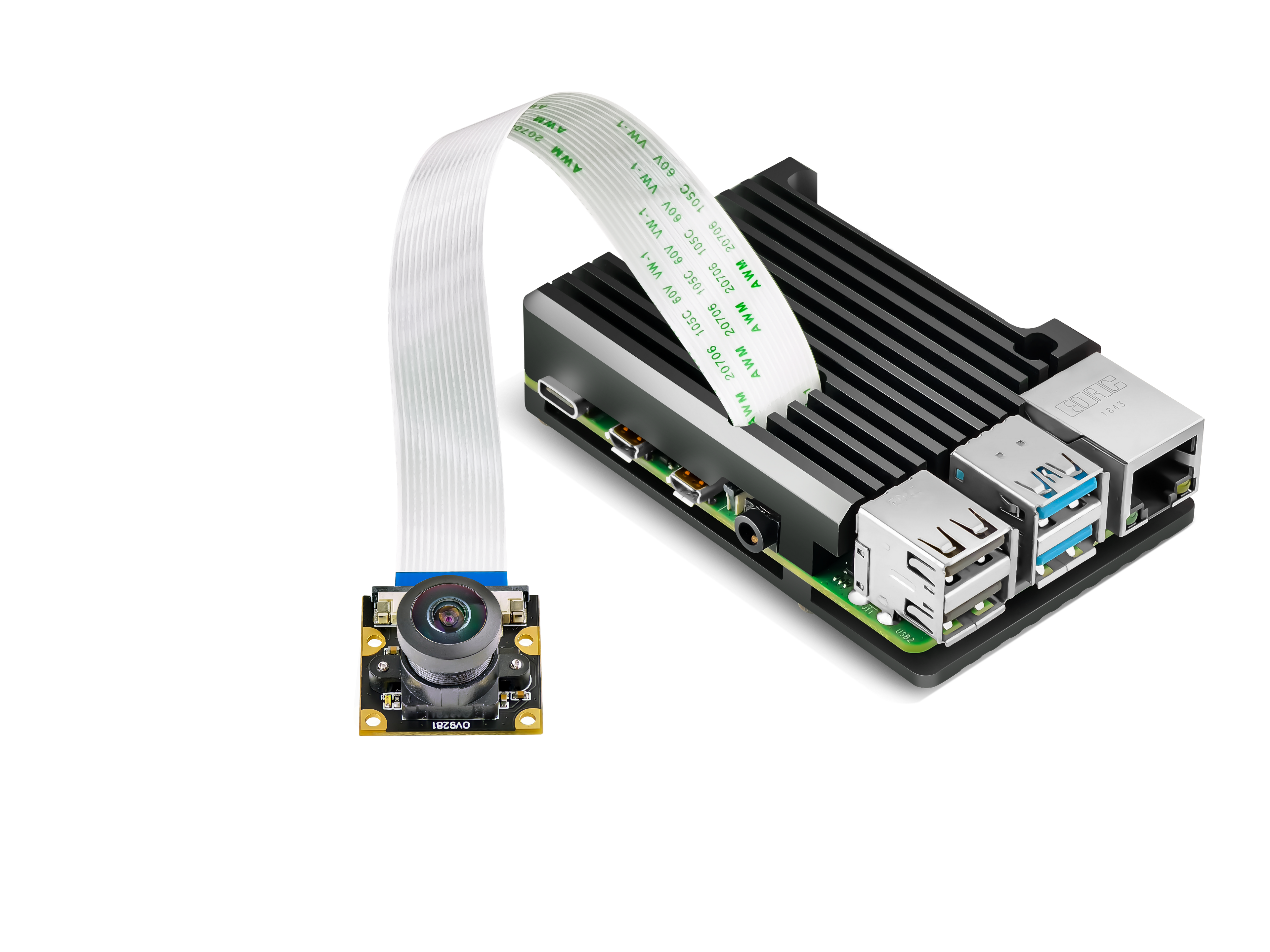 1MP OV9281 Global Shutter Camera | 79°/160° FOV | Zero Motion Blur | Raspberry Pi | SLAM & AR/VR