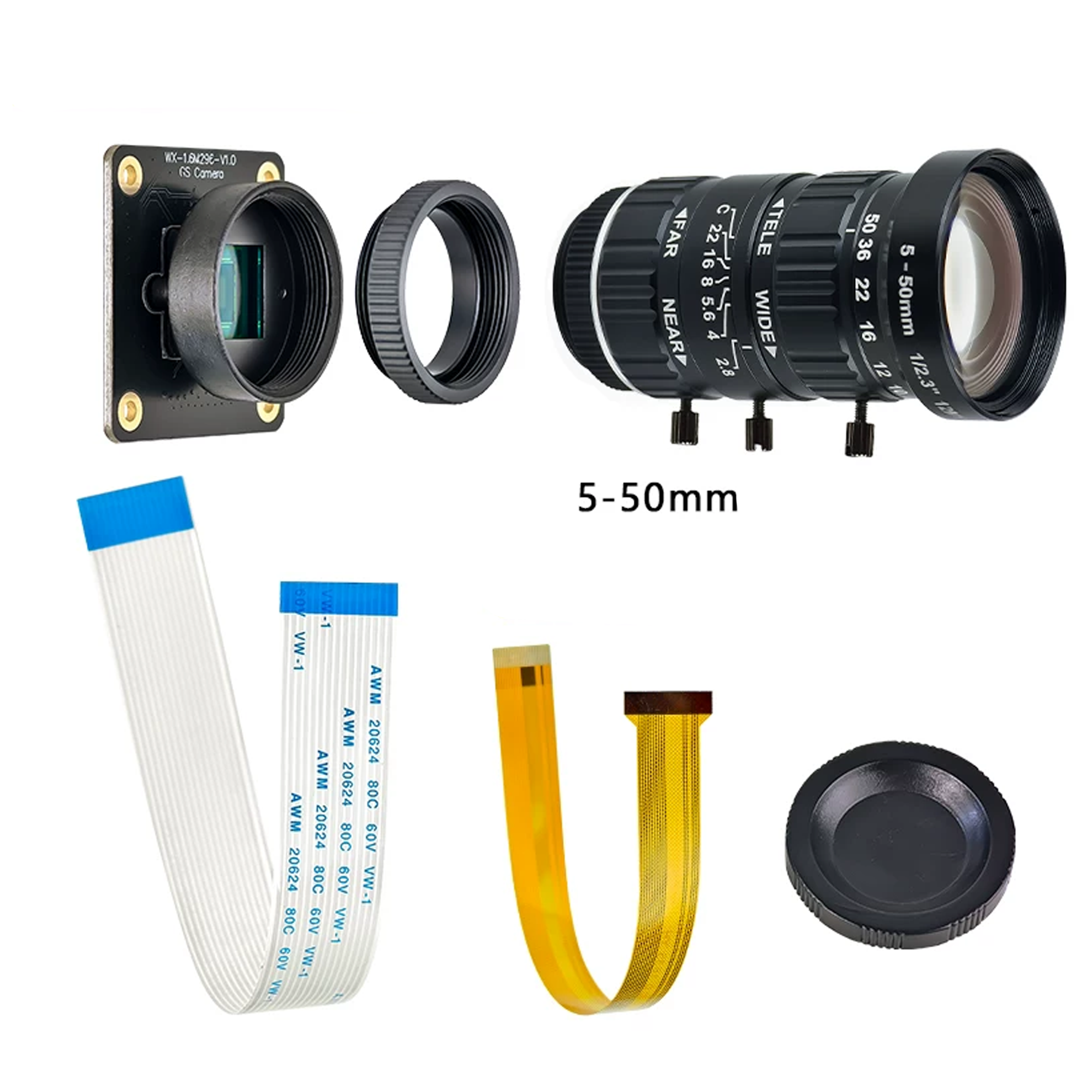 1.6MP Sony IMX296 Global Shutter Camera | CS Mount | Zero Motion Blur | Machine Vision