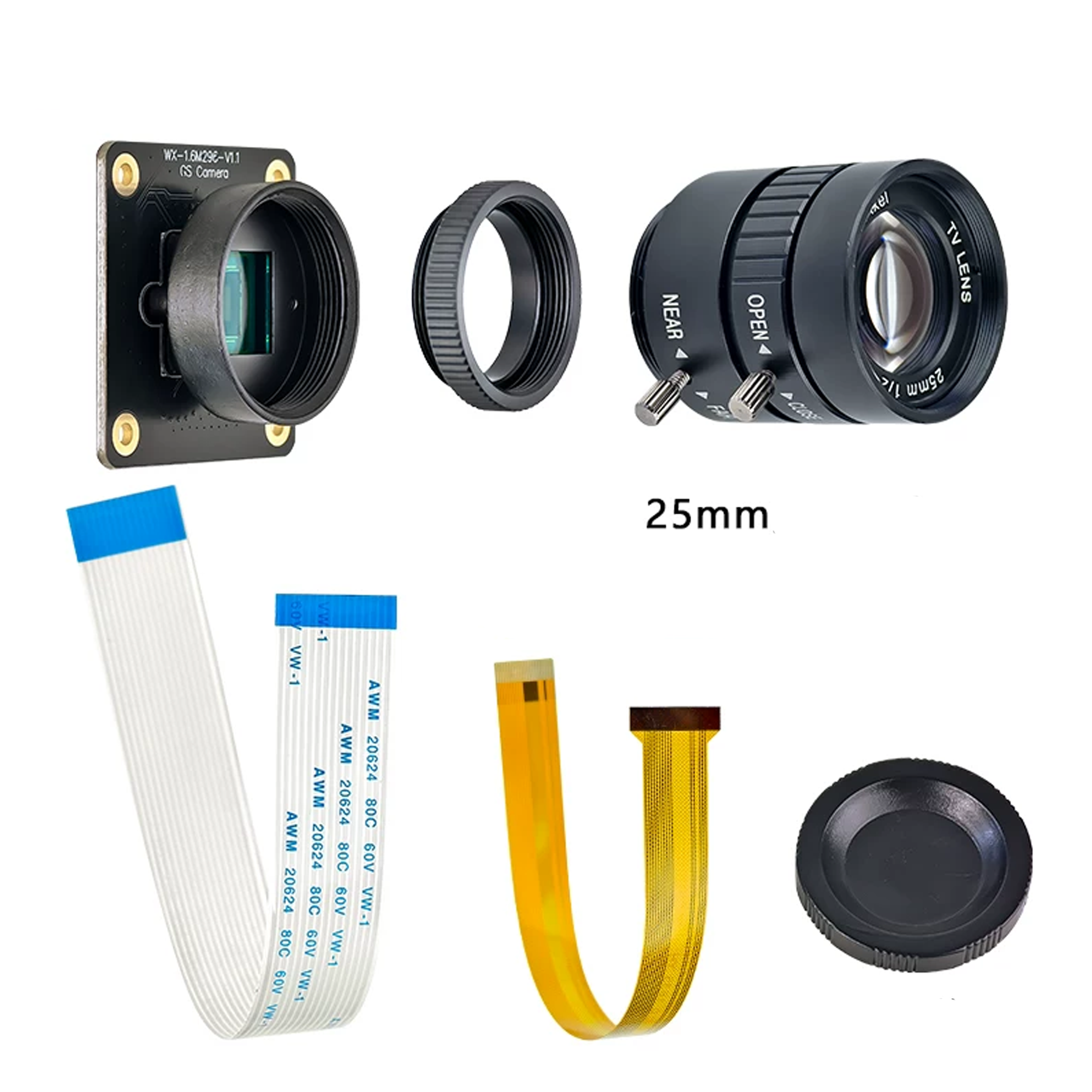 1.6MP Sony IMX296 Global Shutter Camera | CS Mount | Zero Motion Blur | Machine Vision