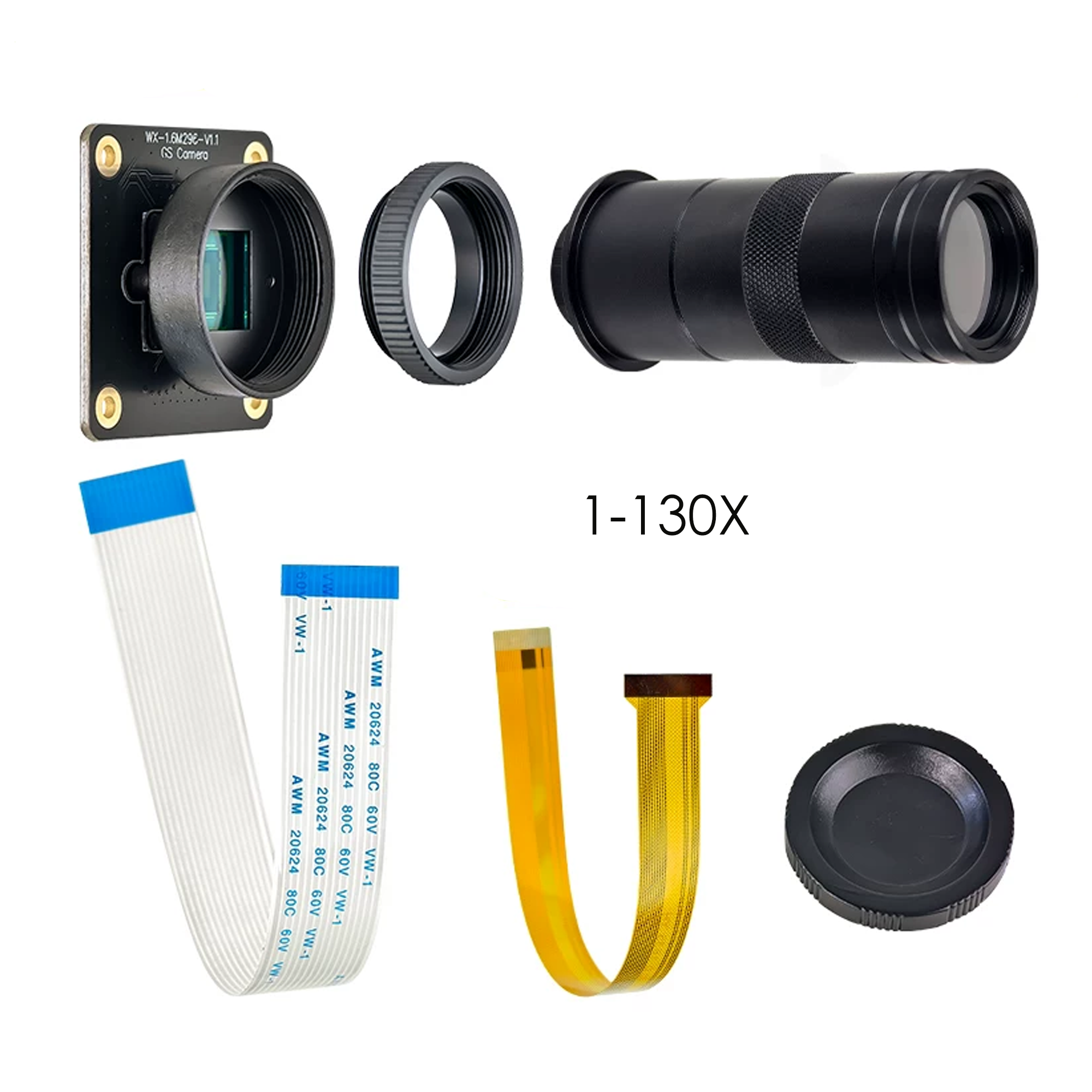 1.6MP Sony IMX296 Global Shutter Camera | CS Mount | Zero Motion Blur | Machine Vision