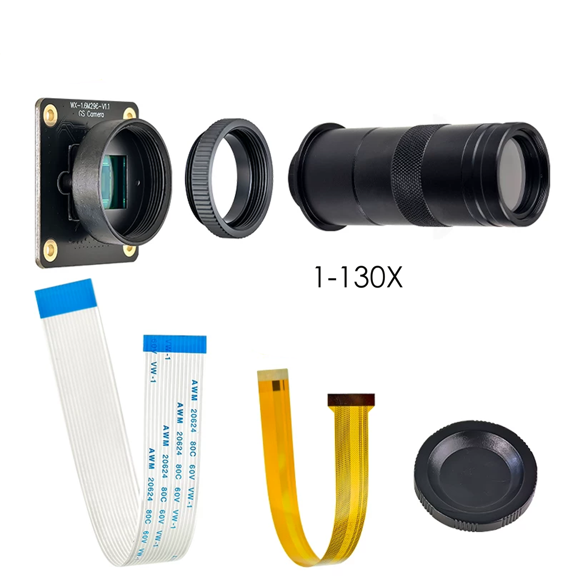 1.6MP Sony IMX296 Global Shutter Camera | CS Mount | Zero Motion Blur | Machine Vision