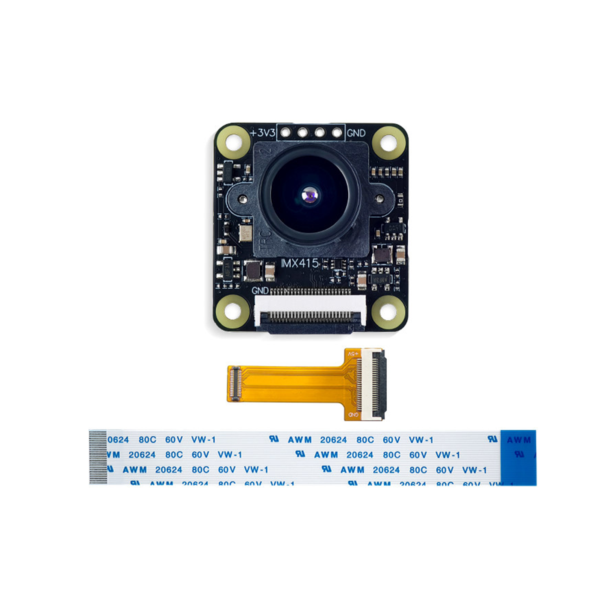 8MP Sony IMX415 4K Camera Module | 102° Wide Angle | Surveillance | Raspberry Pi | 24-pin MIPI